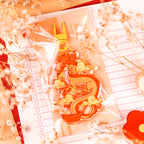 Year of the Dragon Epoxy Keychain