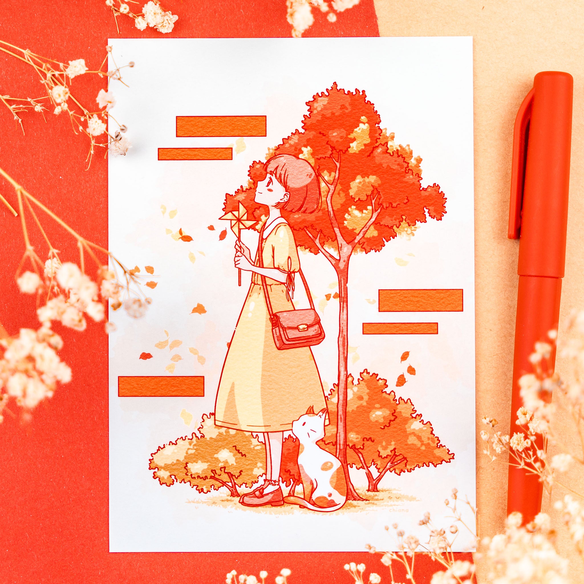 Enjoying Fall Print (verschiedene Größen)