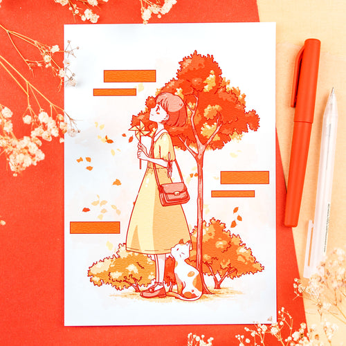 Enjoying Fall Print (verschiedene Größen)