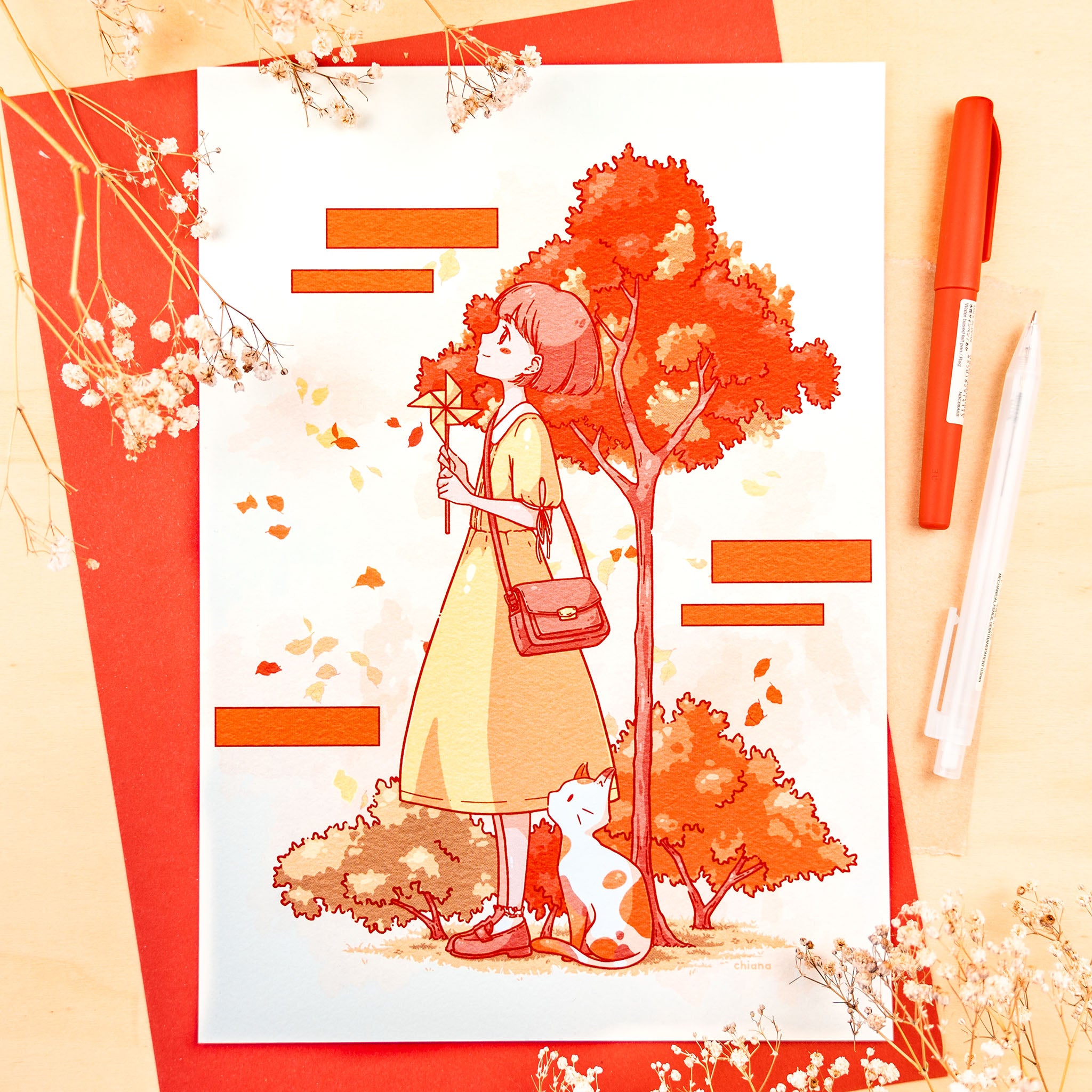 Enjoying Fall Print (verschiedene Größen)