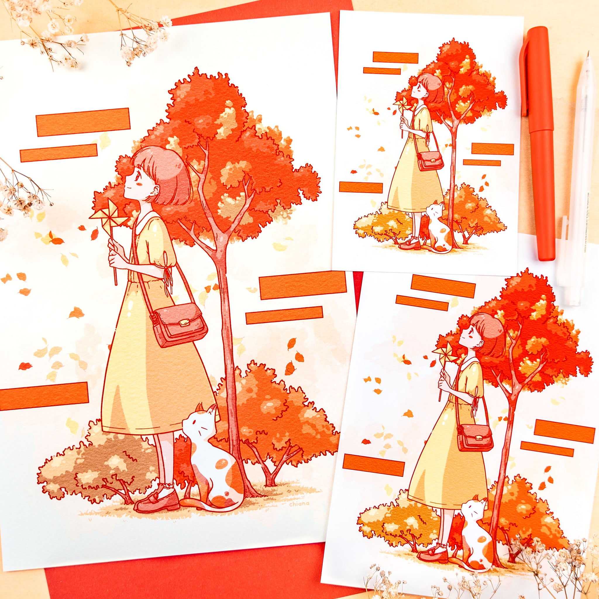 Enjoying Fall Print (verschiedene Größen)