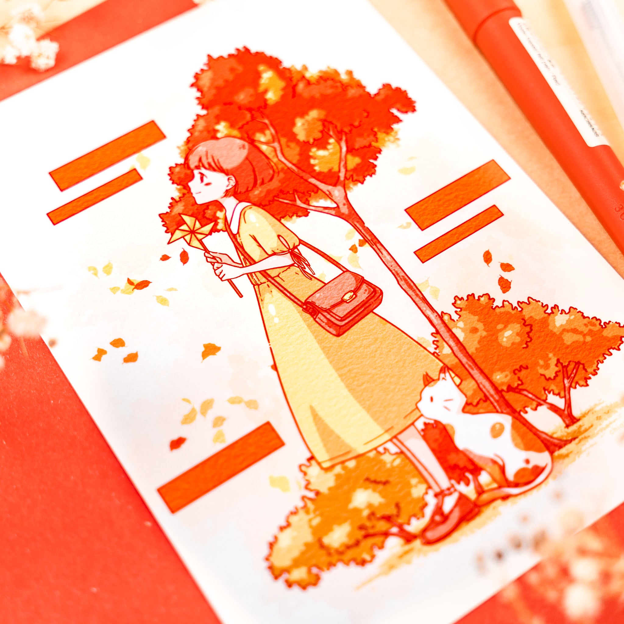 Enjoying Fall Print (verschiedene Größen)