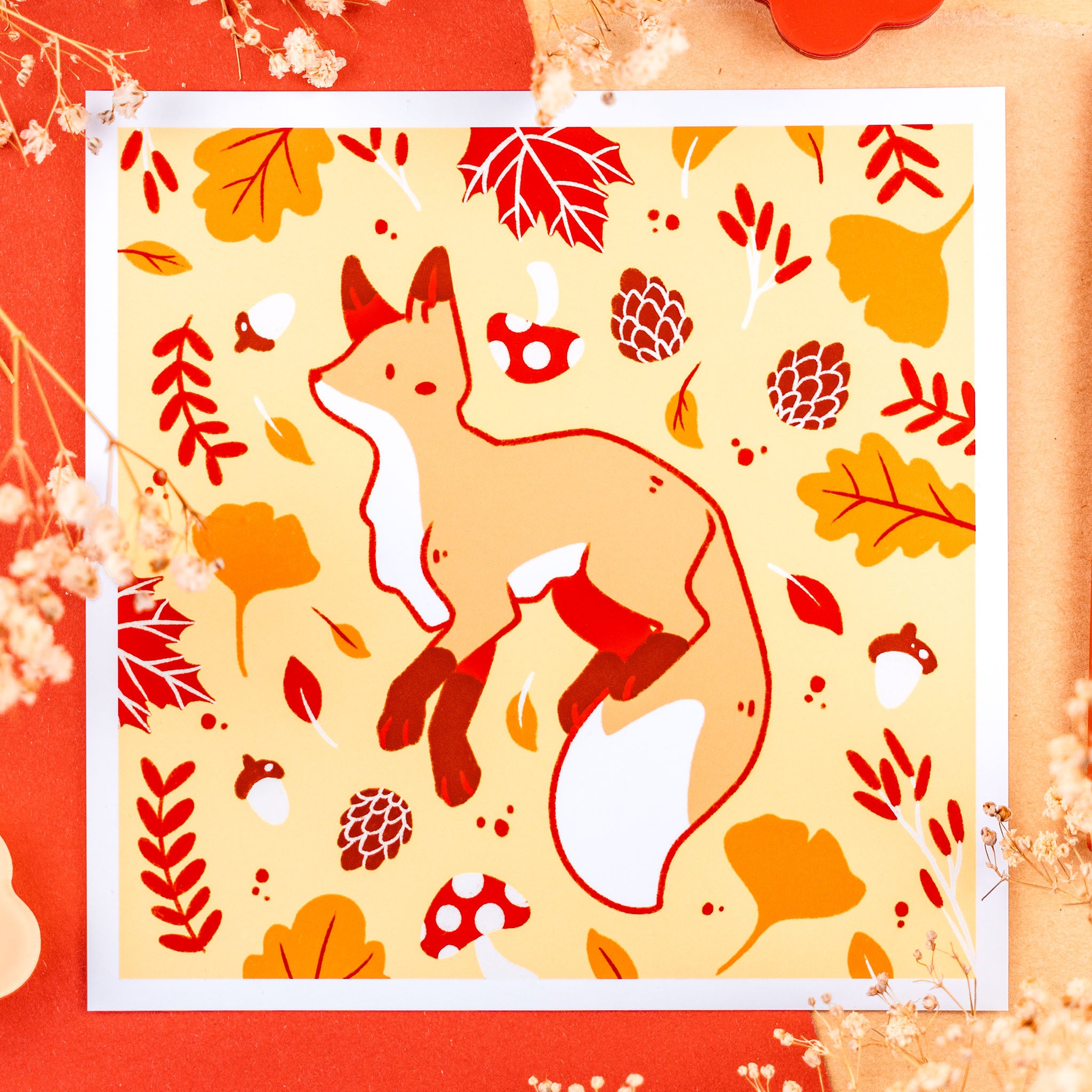 Colours of Fall: Square Prints