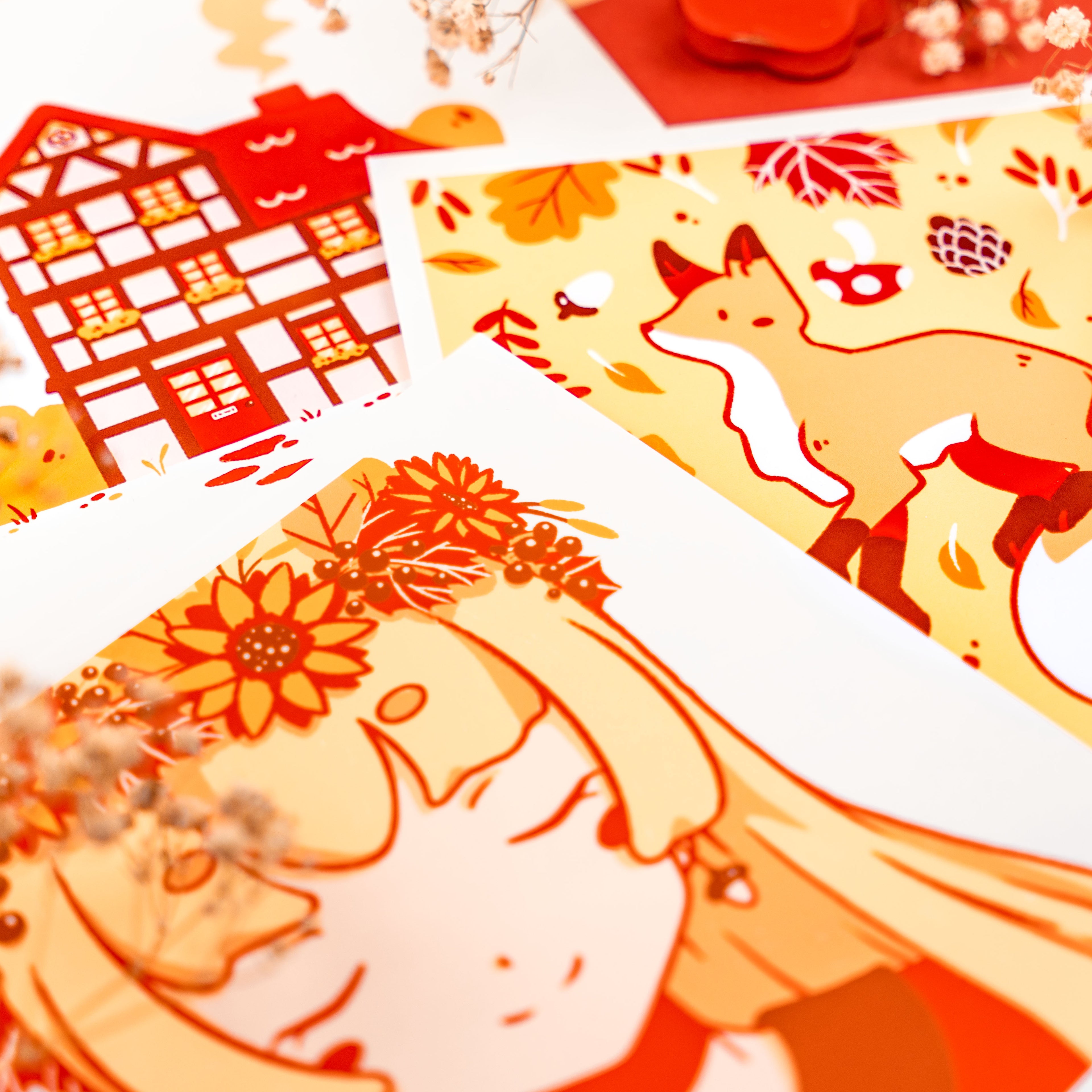 Colours of Fall: Square Prints