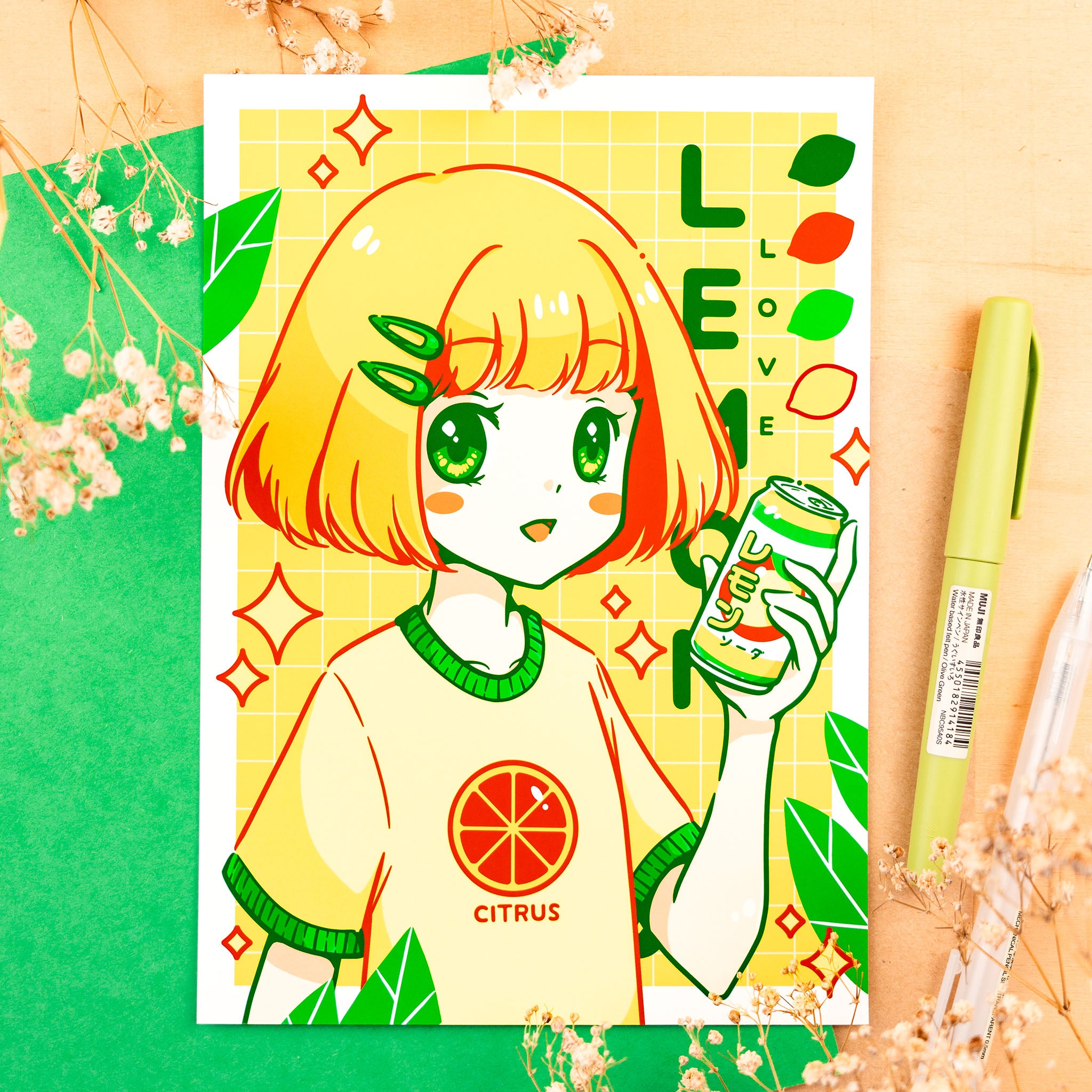 Lemon Soda Print (verschiedene Größen)