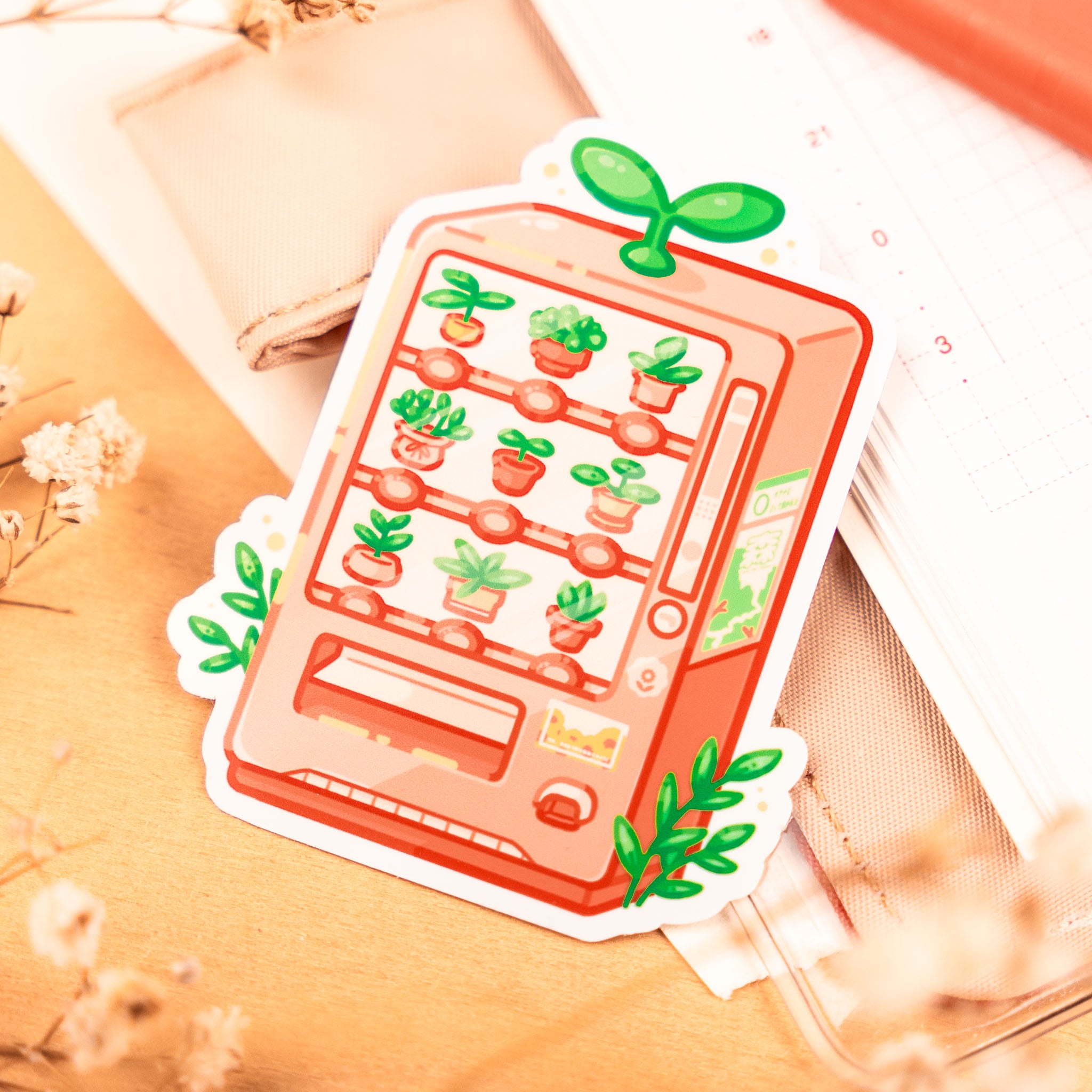 Plant Vending Machine Sticker