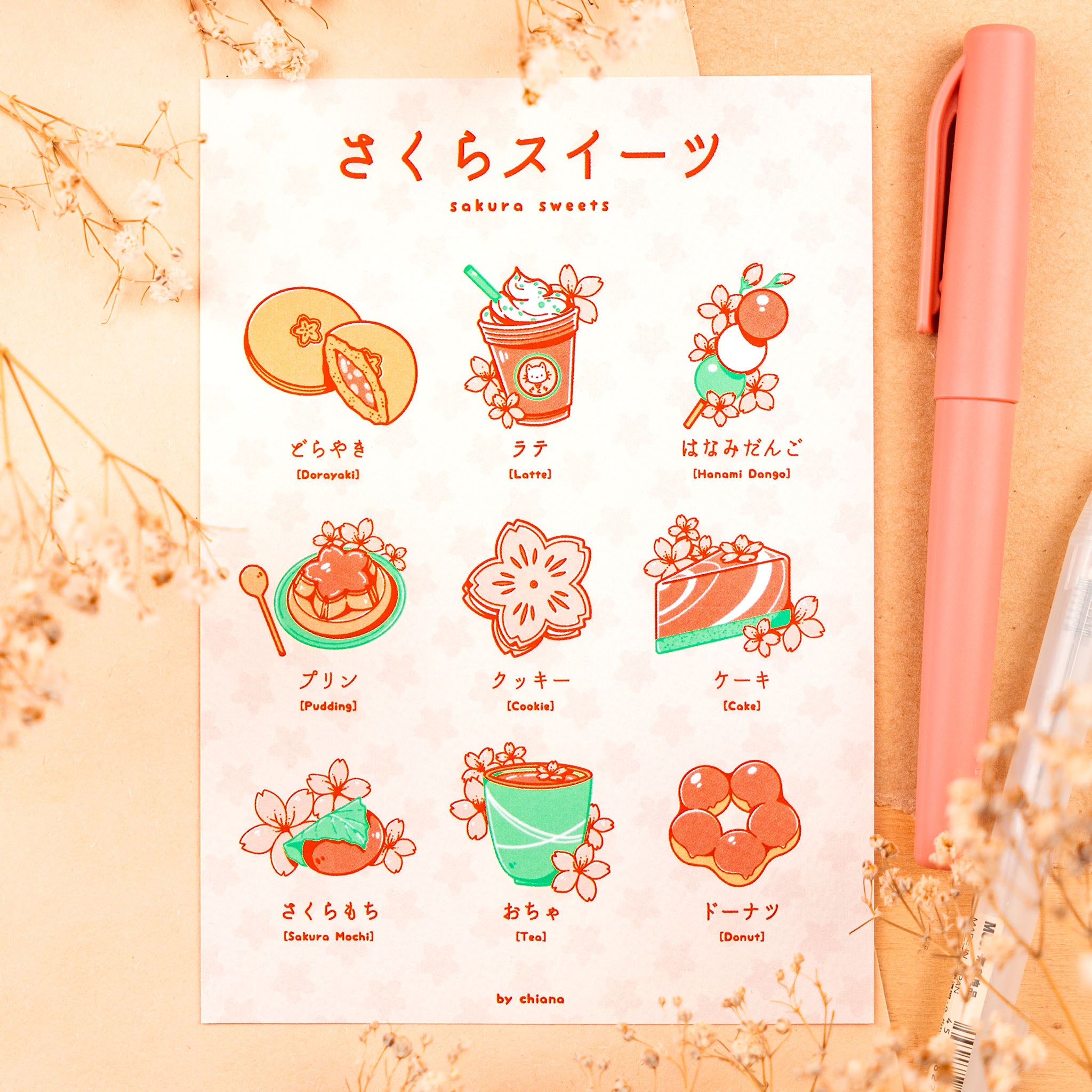 Sakura Sweets Print (verschiedene Größen)