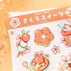 Sakura Sweets: Stickersheet japanische Süßigkeiten