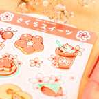 Sakura Sweets: Stickersheet japanische Süßigkeiten