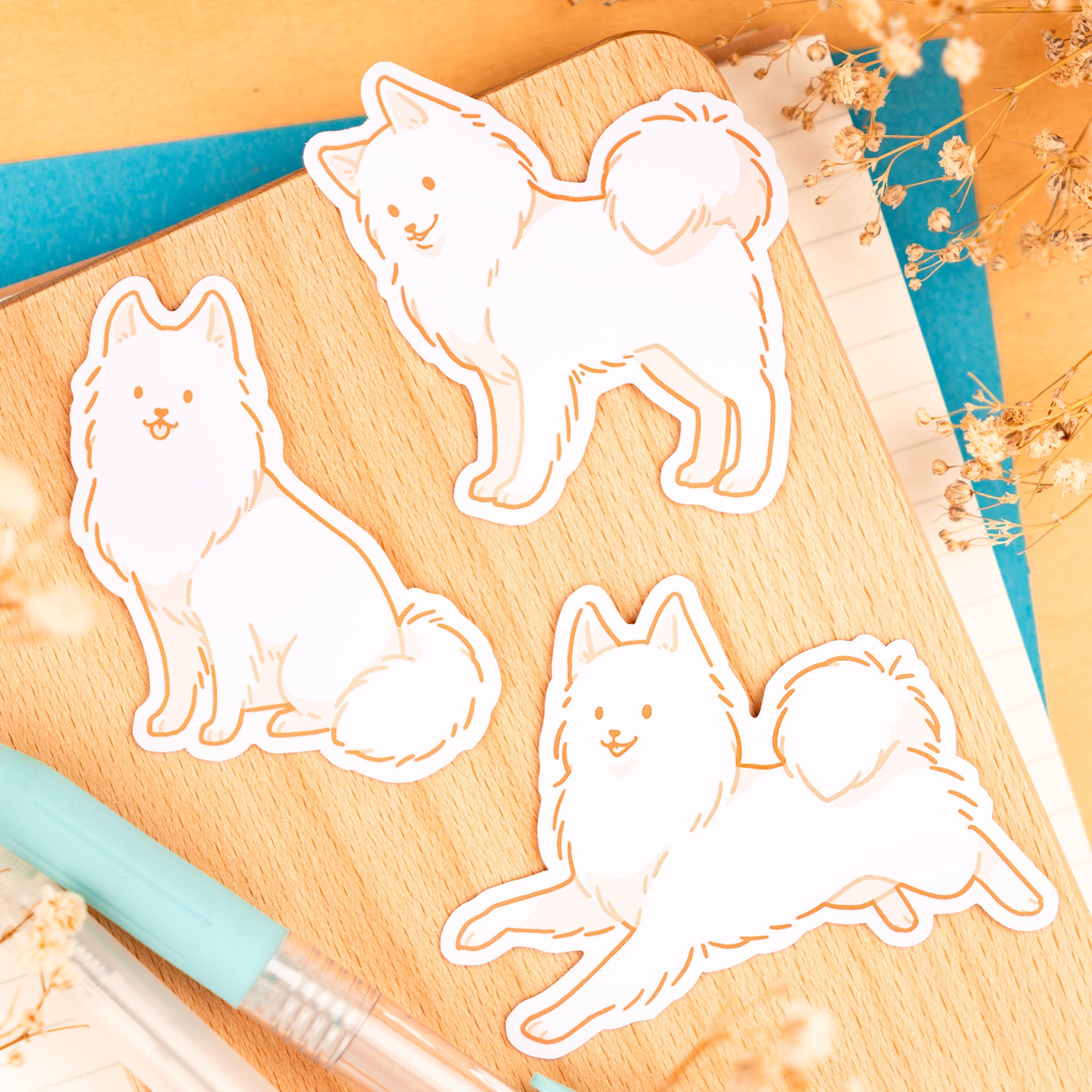 Dog Adventures: Samoyede Sticker Set