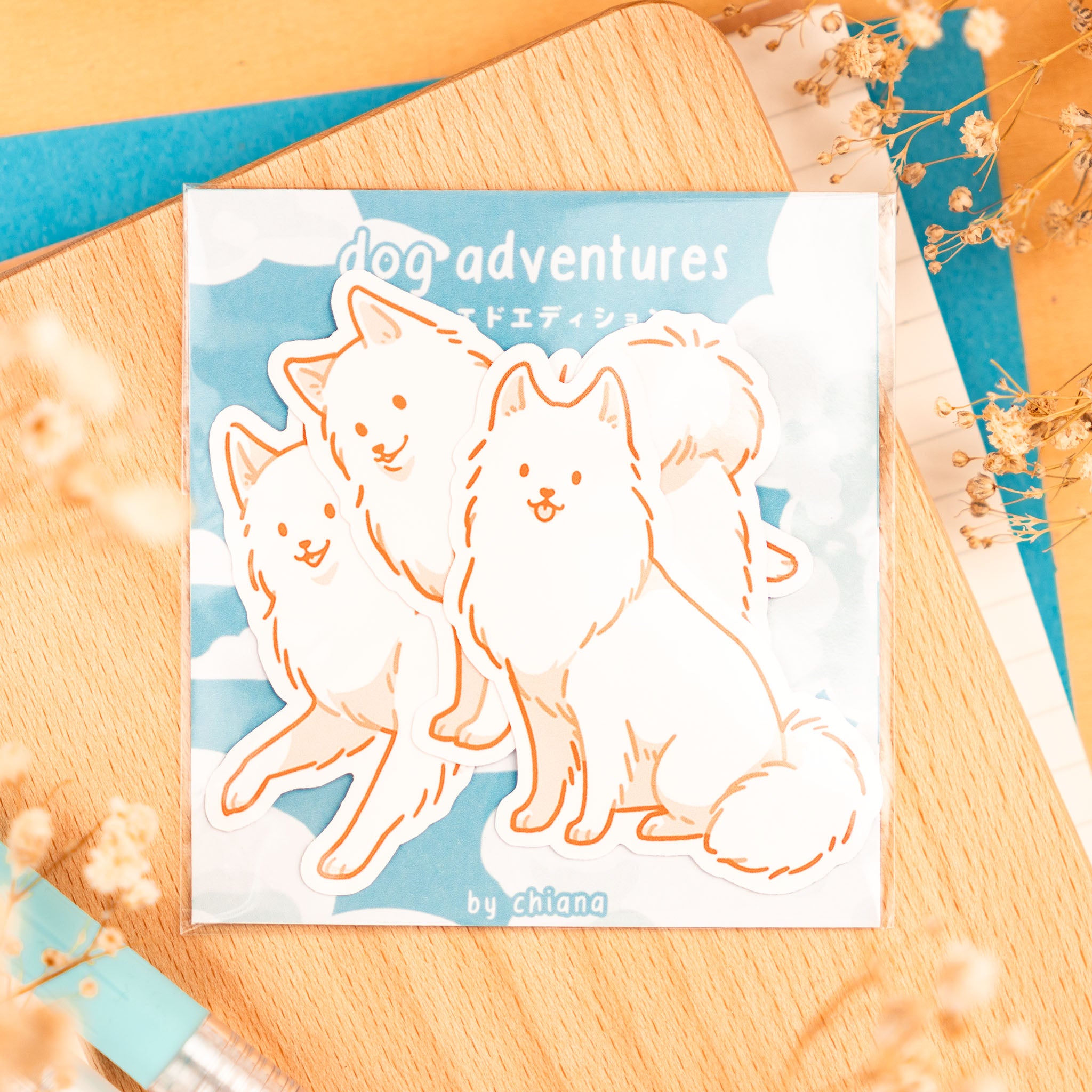 Dog Adventures: Samoyede Sticker Set
