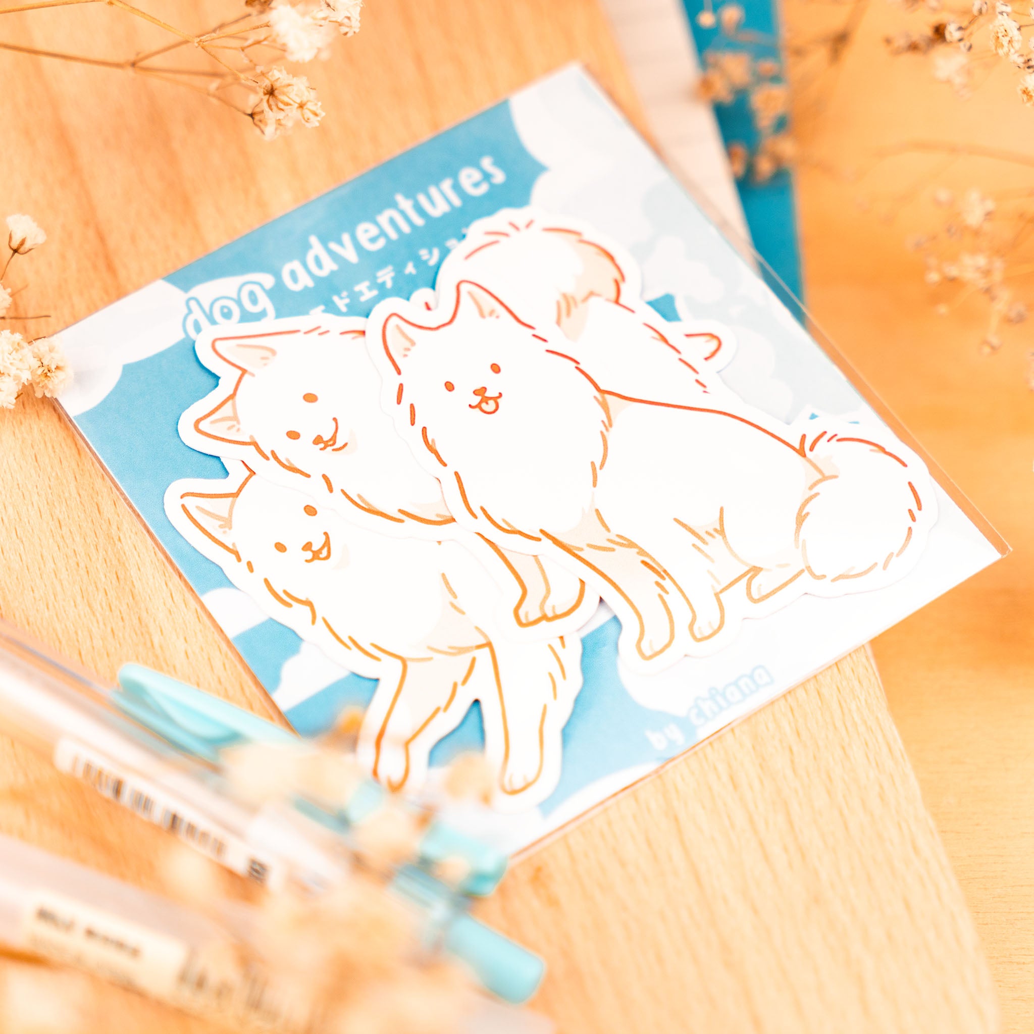 Dog Adventures: Samoyede Sticker Set