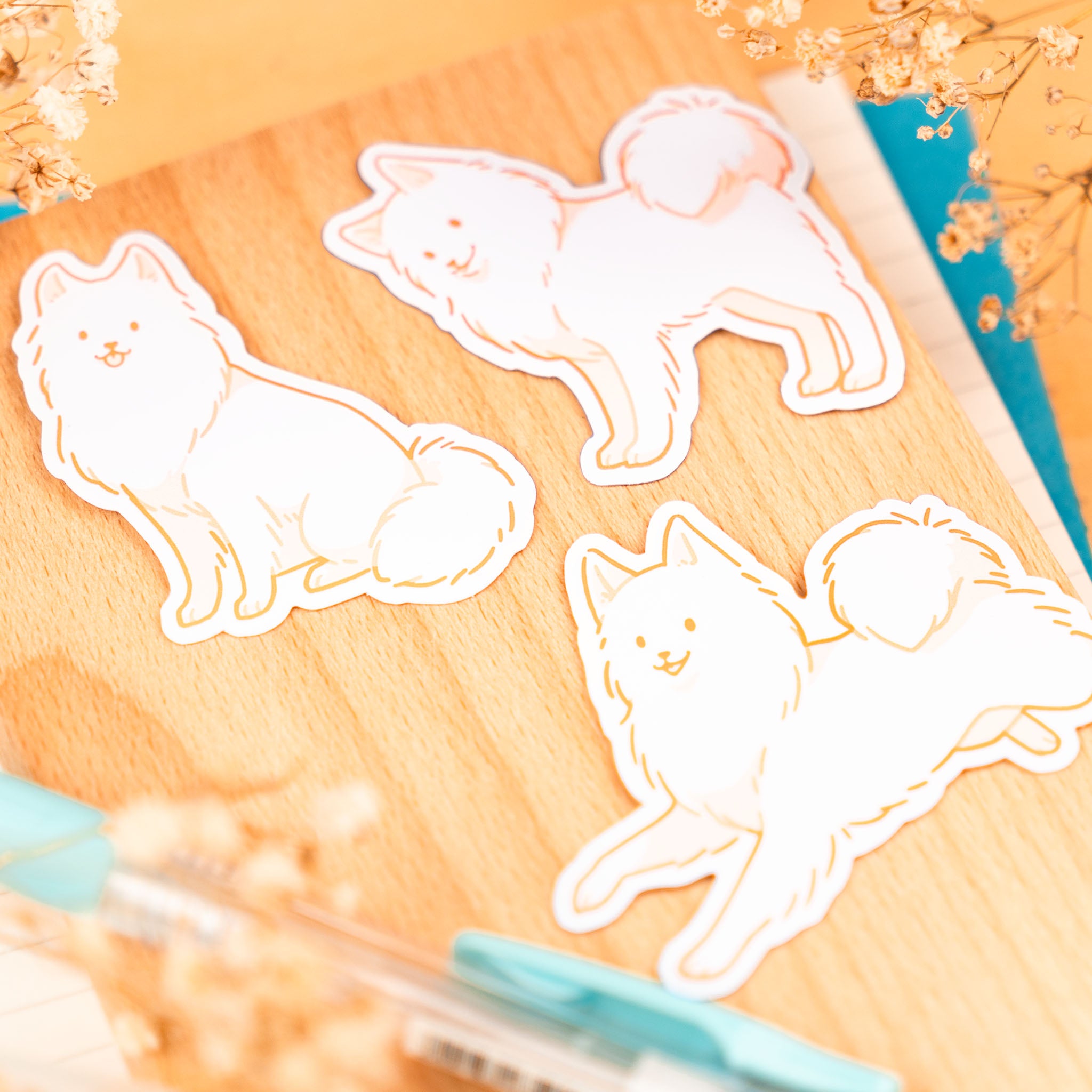 Dog Adventures: Samoyede Sticker Set