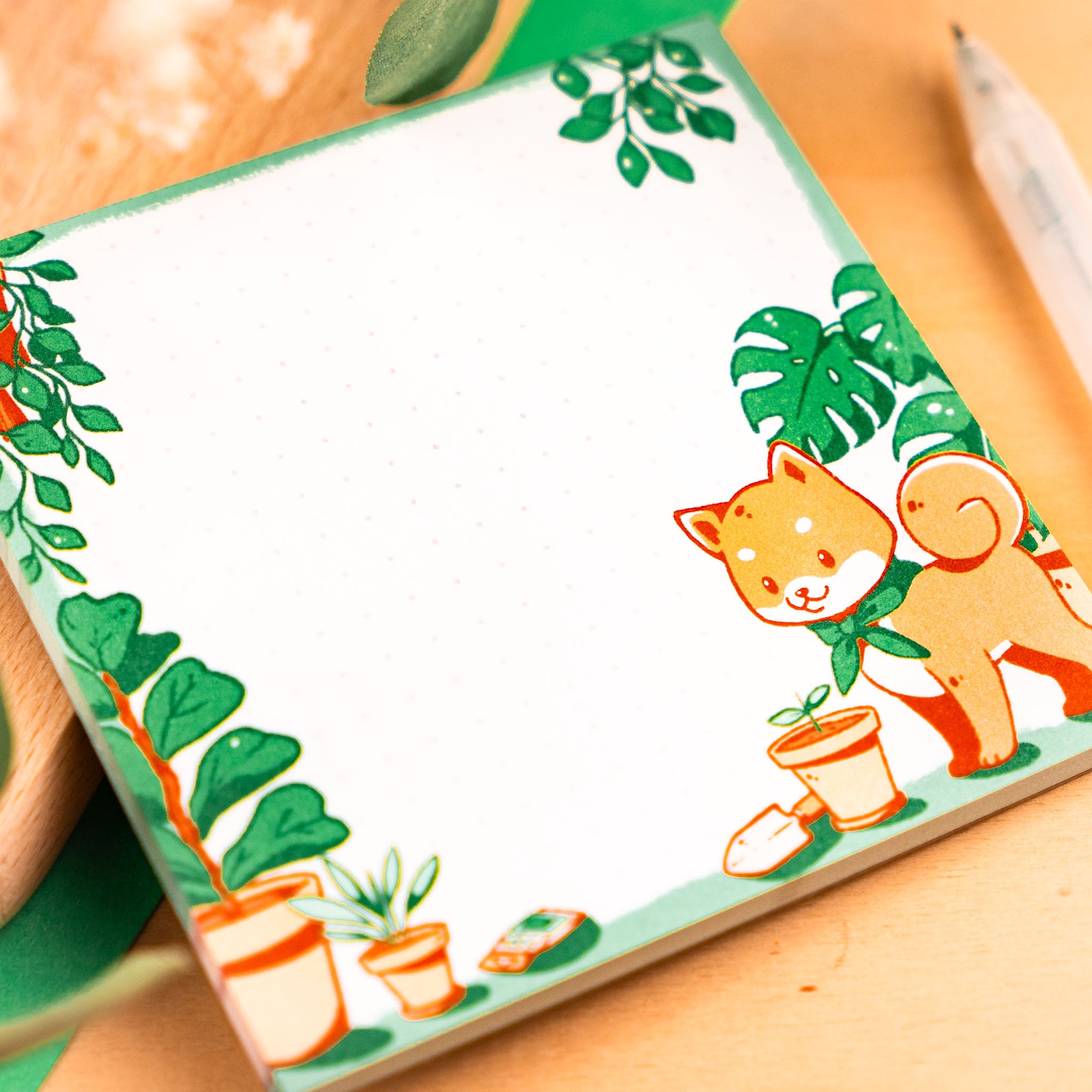 Shiba & Plant Friends: Niedlicher Notizblock