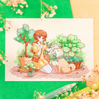 A Letter between Plants Print (verschiedene Größen)