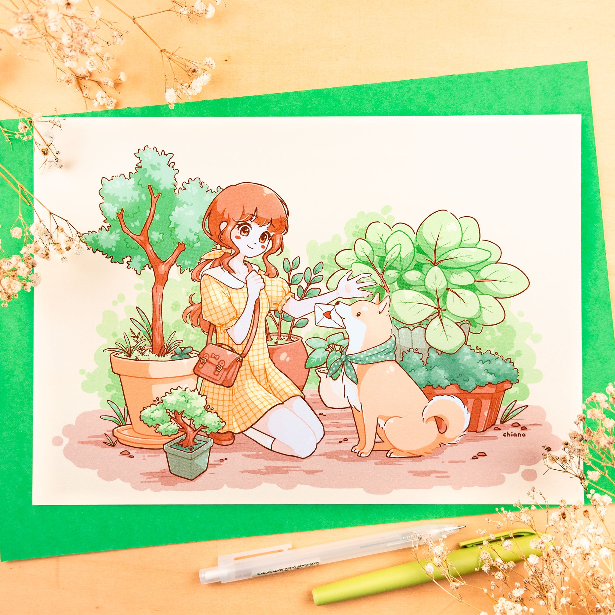 A Letter between Plants Print (verschiedene Größen)