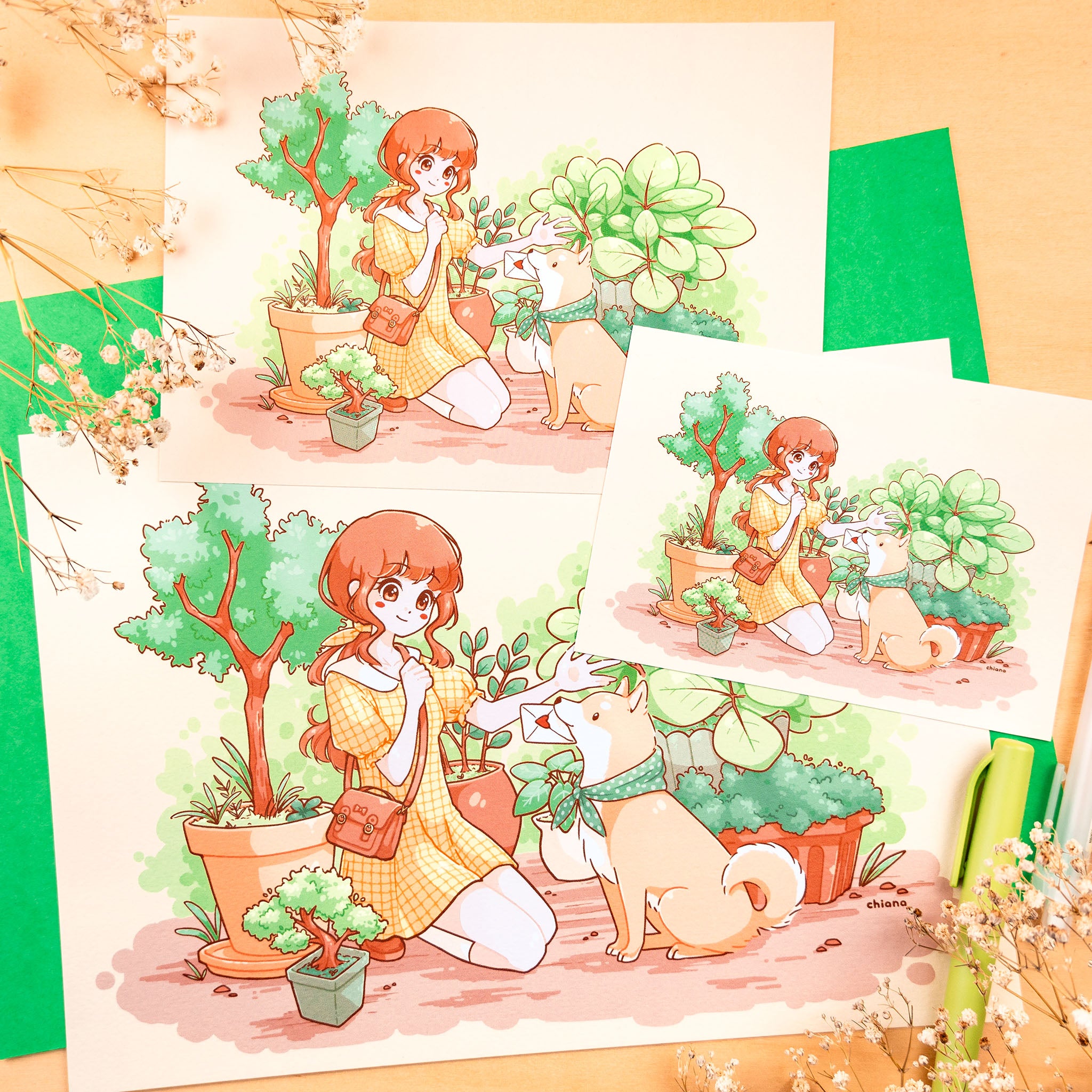 A Letter between Plants Print (verschiedene Größen)