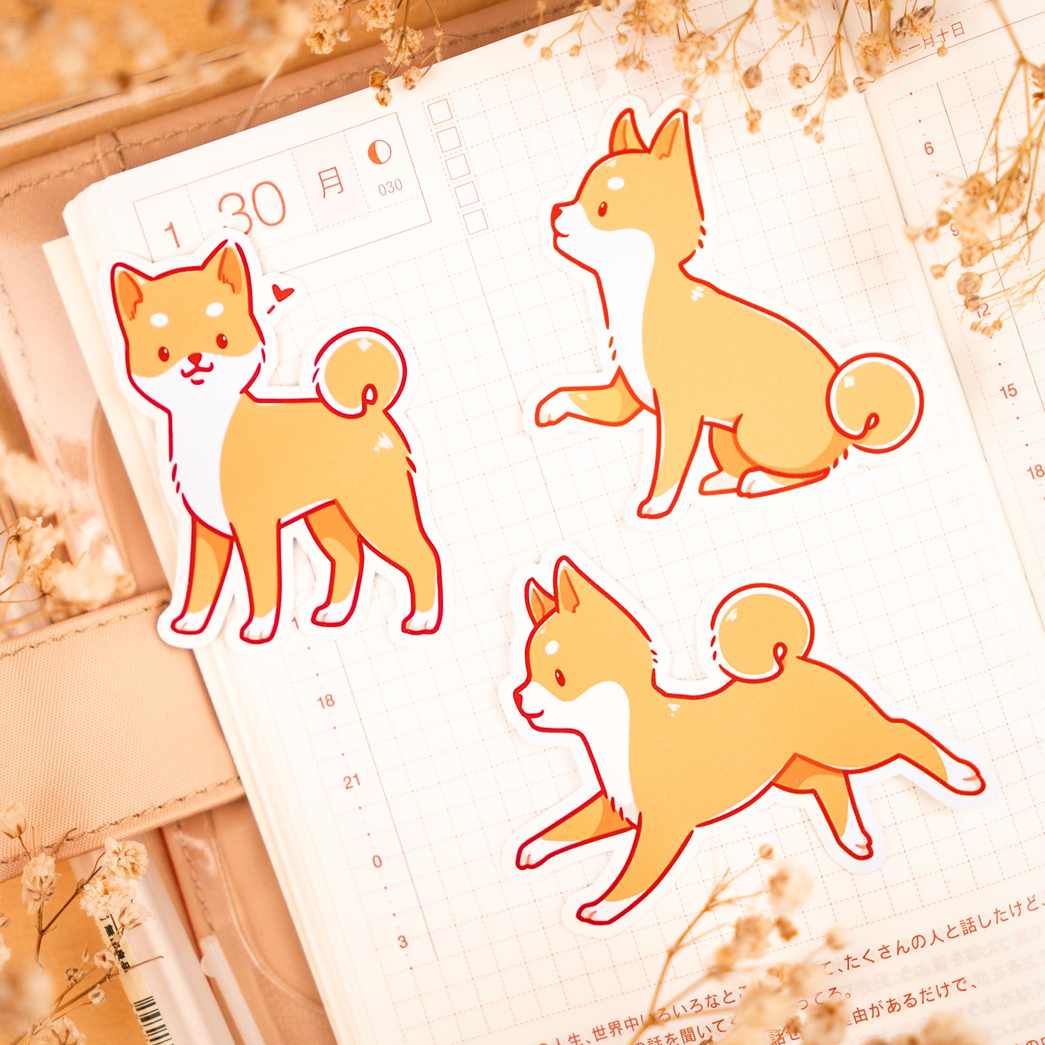 Dog Adventures: Shiba Sticker Set