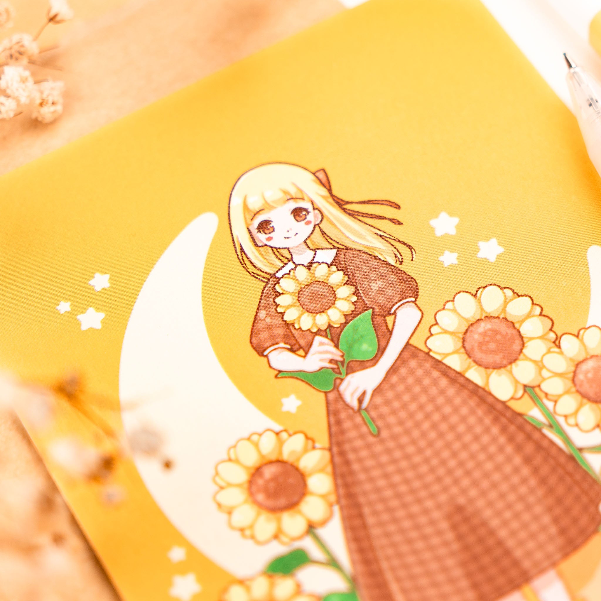 Sonne, Mond und Sterne Print (verschiedene Größen)