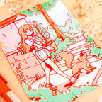 Summer Days: Anime Plant Girl Print (verschiedene Größen)