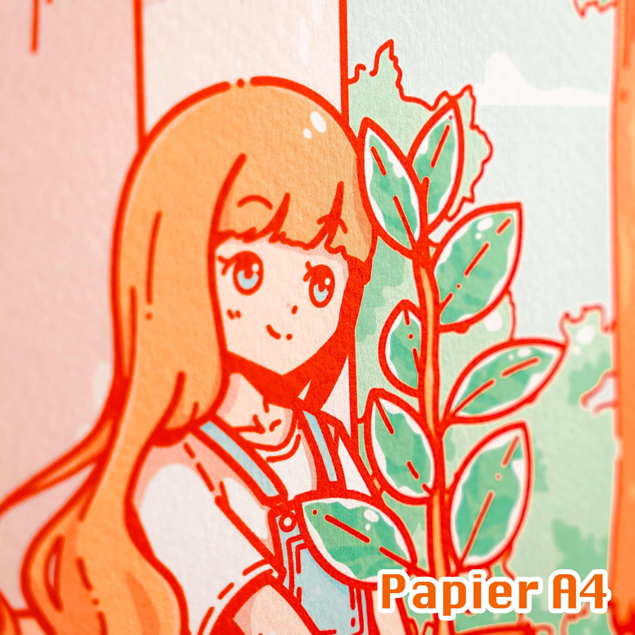 Summer Days: Anime Plant Girl Print (verschiedene Größen)