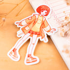 Happy Star: Cute Anime Girl Sticker