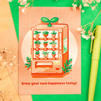 Plant Vending Machine Print (A6)