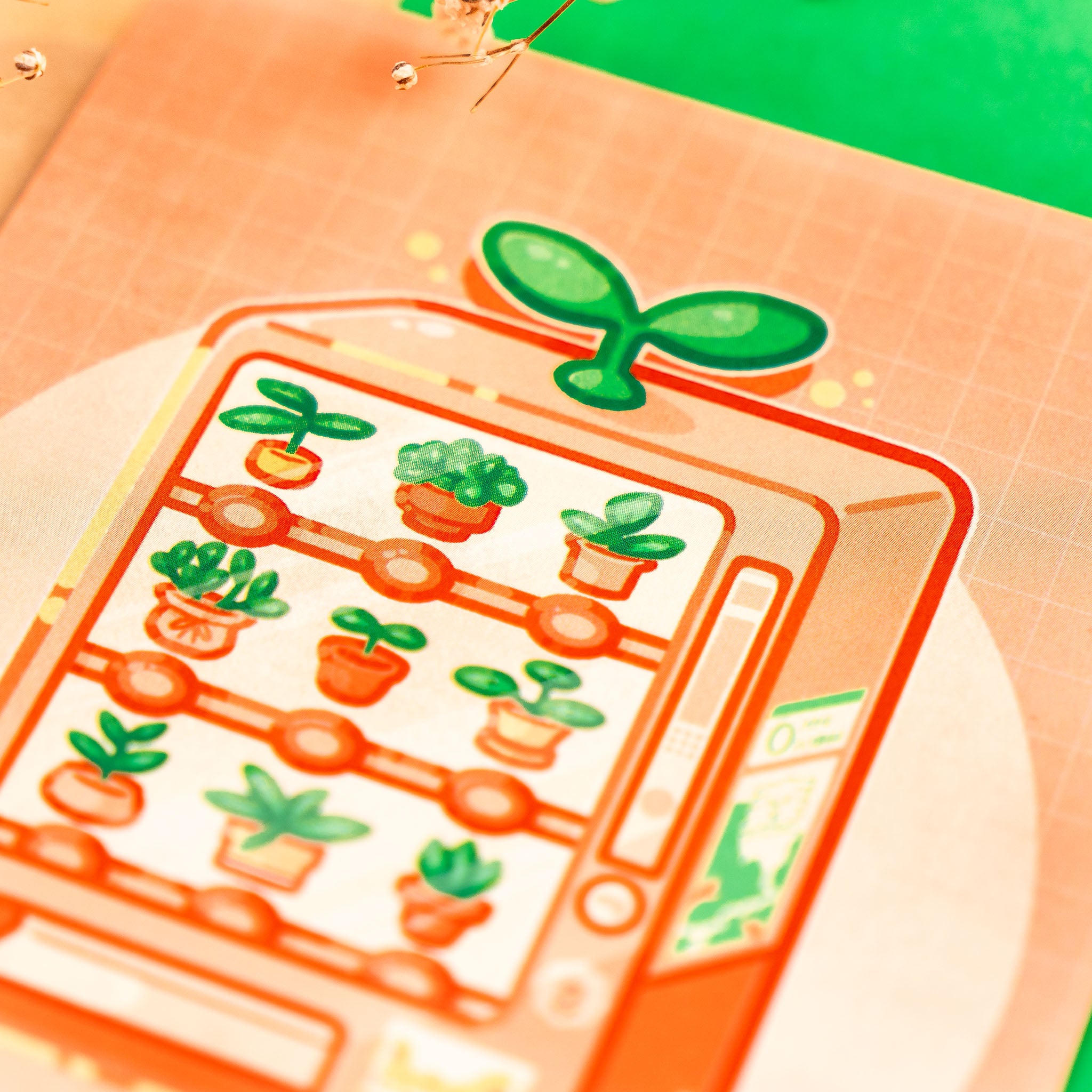 Plant Vending Machine Print (A6)